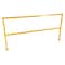Vestil Steel Square Safety Handrail, 86-1/2 In. x 4 In. x 42 In., Yellow SQ-84 - alternate 1